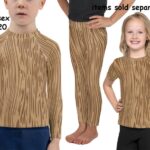 Wood Grain Kids Costume Set