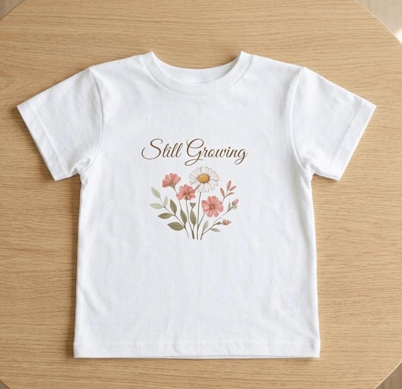 il_794xN.7917742111_g9x1.jpg Still Growing Floral T-Shirt - Image 1