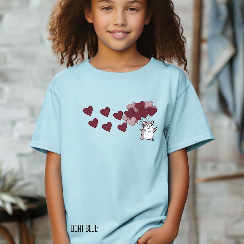 il_794xN.8031134793_nhwh.jpg Hamster Heart Balloons Youth Shirt - Image 1