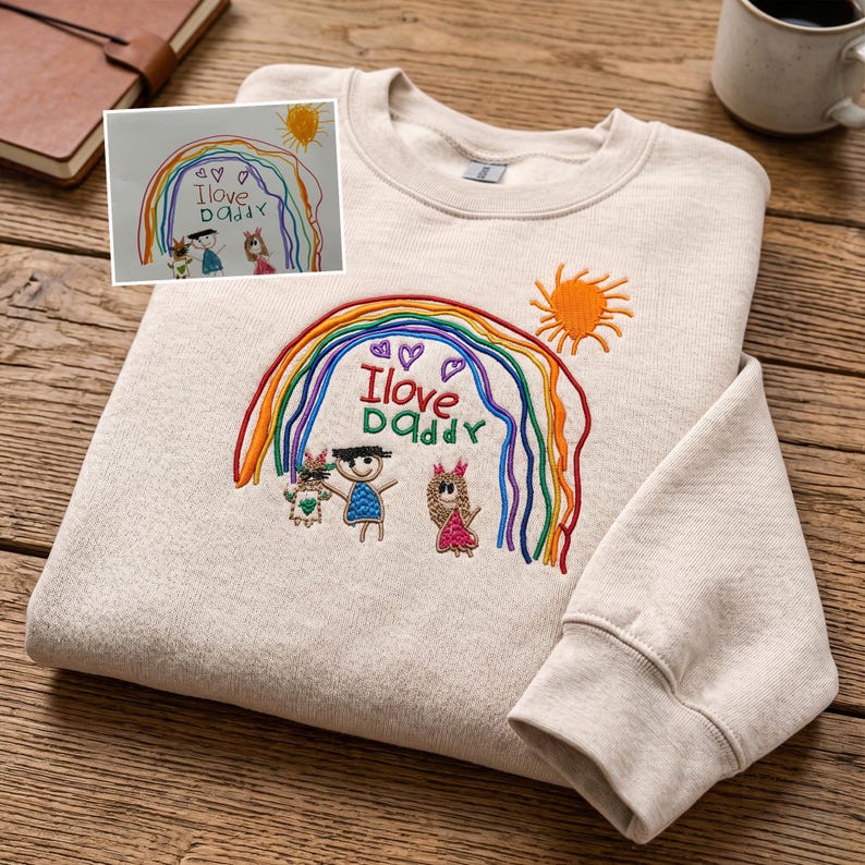 il_794xN.8066105841_3n4o.jpg Custom Kids Drawing Sweatshirt - Image 1