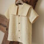 Yellow Gingham Linen Kids Shirt