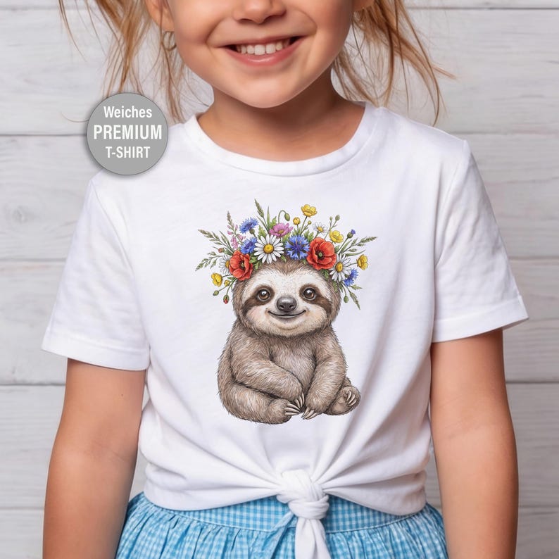 il_794xN.8146807092_adt5.jpg Sloth Graphic Girls T-Shirt - Image 1